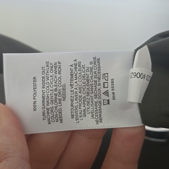 Express Asymmetrical Olive Dress - Picture 5 of 5